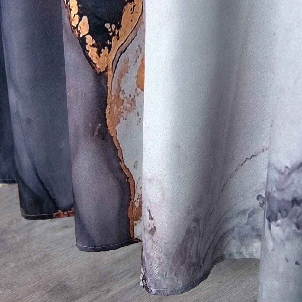 Luxury Blue Modern Stall Fabric Shower Curtain 36 Inch RoomTalks Navy Marble Abstract Art Painting Small Bathroom Shower Curtain Sets Waterproof Bath Curtain 36/’/’W x 72/’/’L, Blue